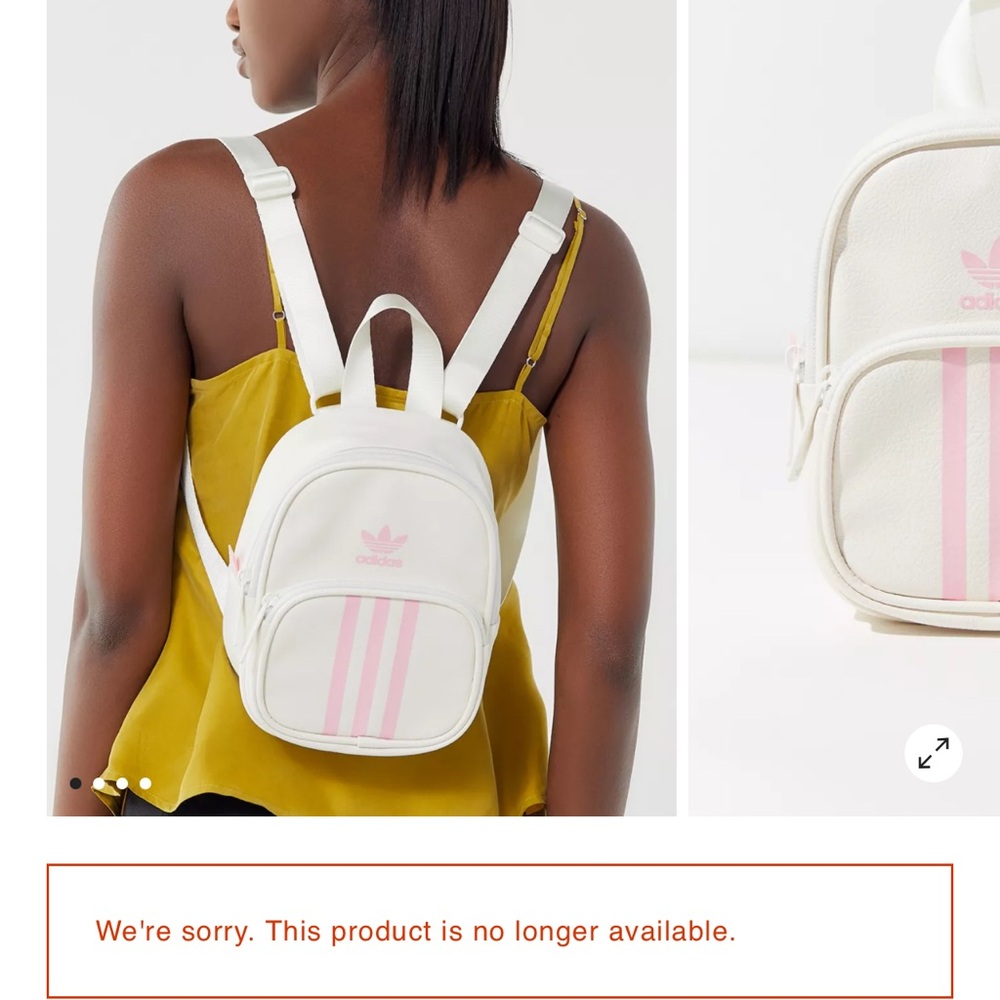 Adidas pink mini backpack